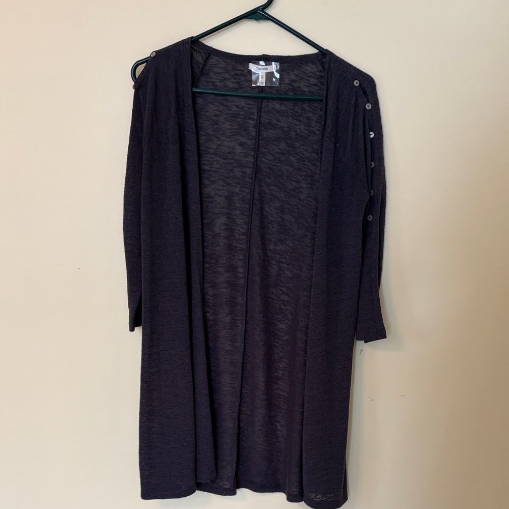 Women's Dark Grey Cardigan Sweater